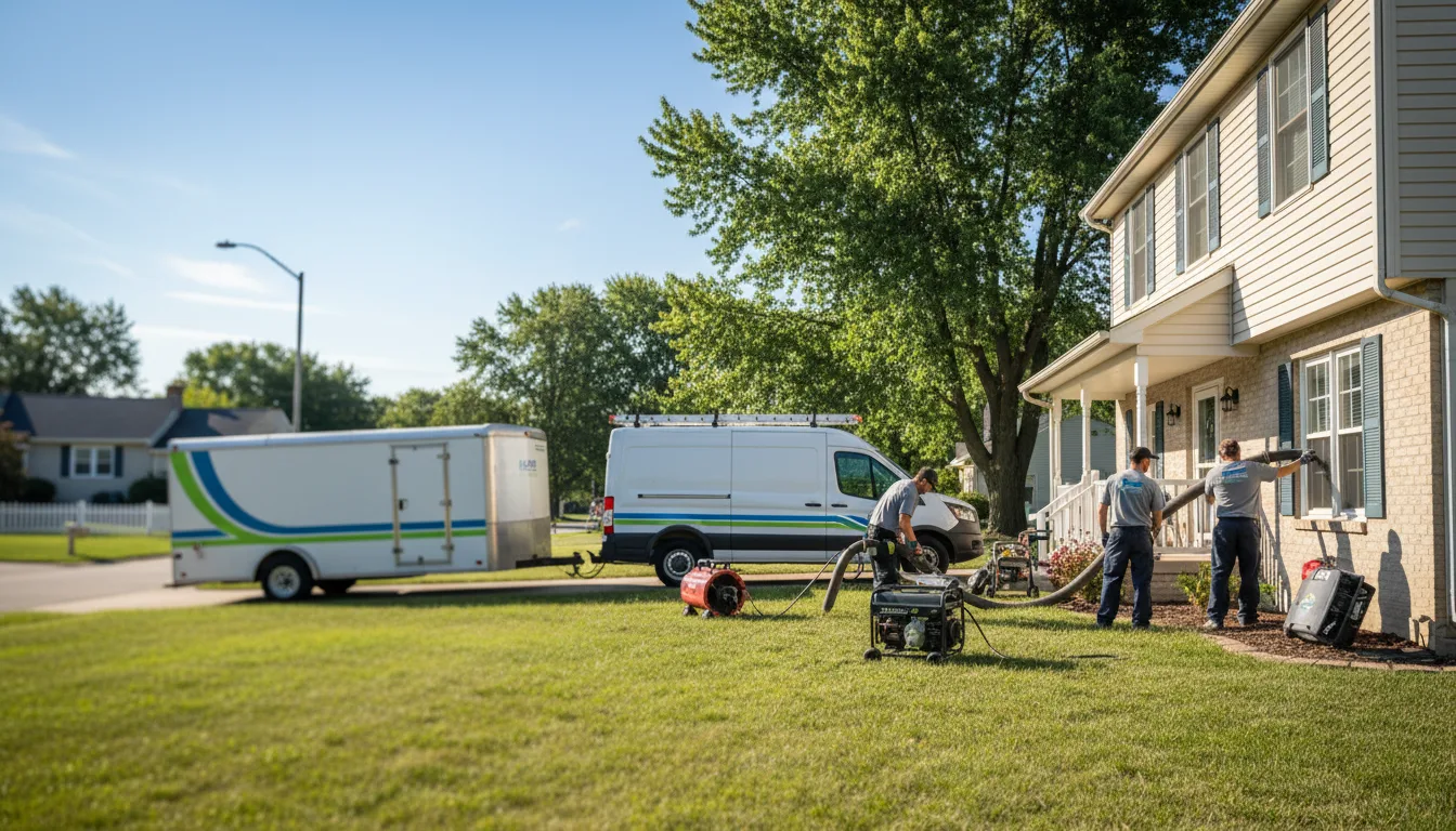 Flooded Basement Restoration And Cleanup With Repair in Georgetown, OH near me
